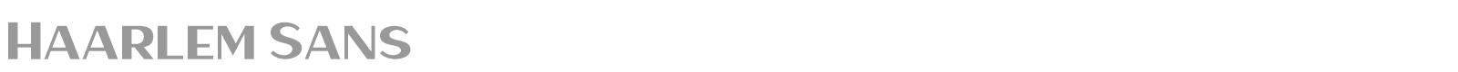 Haarlem Sans font preview